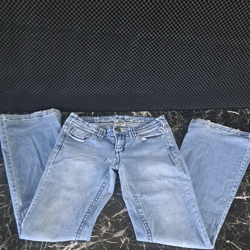 Classic Blue Flare Wide Leg Jeans